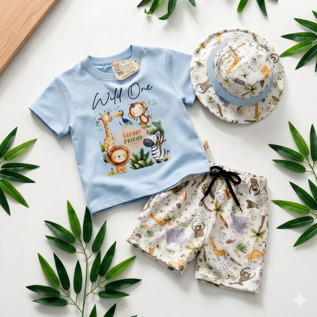 Baby Boys Safari Summer Outfit